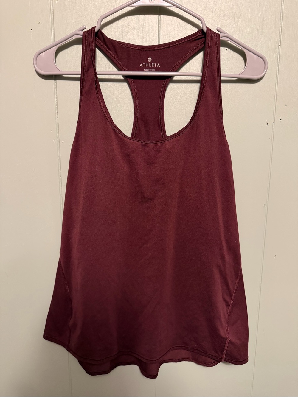 Athleta Deep Burgundy Racerback Tank Top